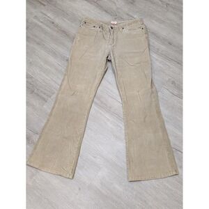 Tilt Corduroy Pants Juniors 5 Beige Bootcut 30x30 100% Cotton Zip Fly Casual Y2K